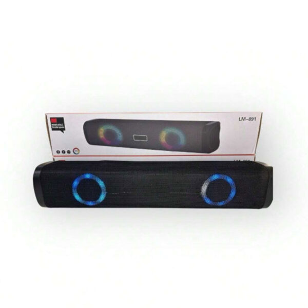• مكبر صوت ساوند بار بصوت ستيريو وإضاءة RGB - Image 3