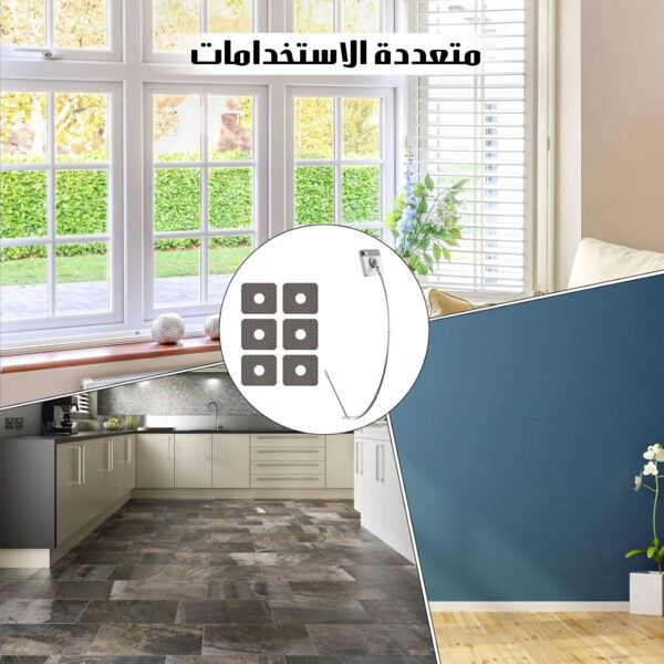 أداة تنظيف النوافذ مزدوج الجانبين قابلة للتمديد - Image 4